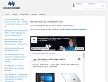 Tablet Screenshot of microsistemi.com